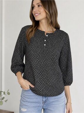 Alice Moon Black and White Blouse